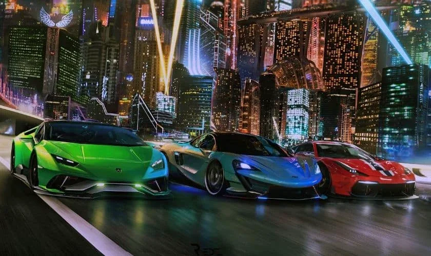 Ảnh nền nhiều siêu xe nét 4K trên máy tính