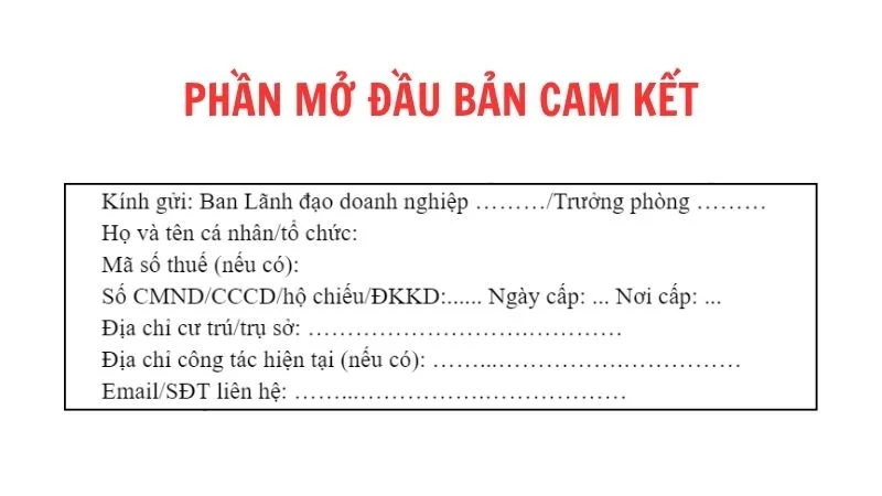 Cách viết bản cam kết đúng chuẩn và chi tiết nhất