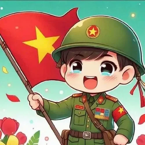 Tranh bé tập tô chú bộ đội hải quân áo trắng canh phòng đảo