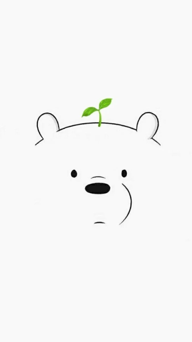 Ảnh nền trắng cute cho điện thoại