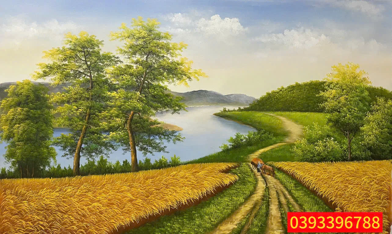 100 Mẫu tranh đồng quê đẹp nhất