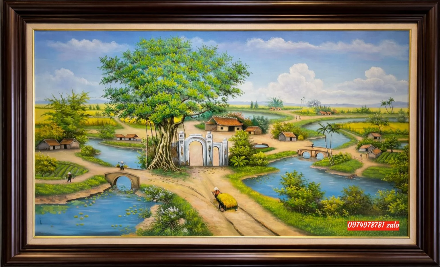 Tranh phong cảnh đồng quê , bức tranh Yên bình