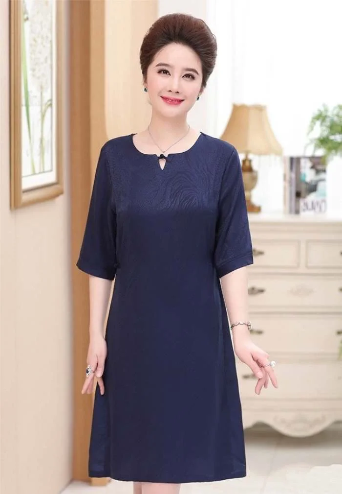 mẫu đầm trung niên - mẫu 93