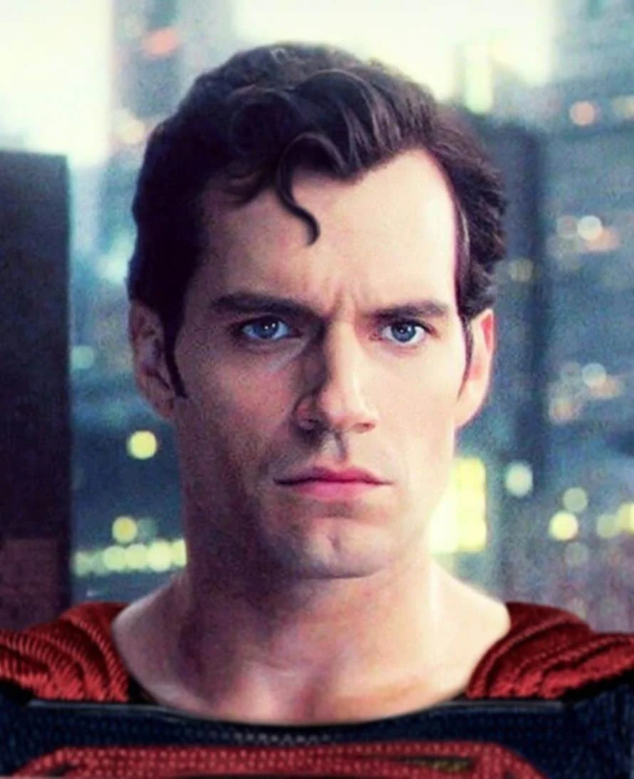 Hình nền máy tính ngầu với chân dung siêu anh hùng Superman Henry Cavill