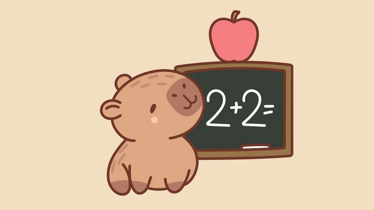 Hình vẽ cute về học tập đáng yêu