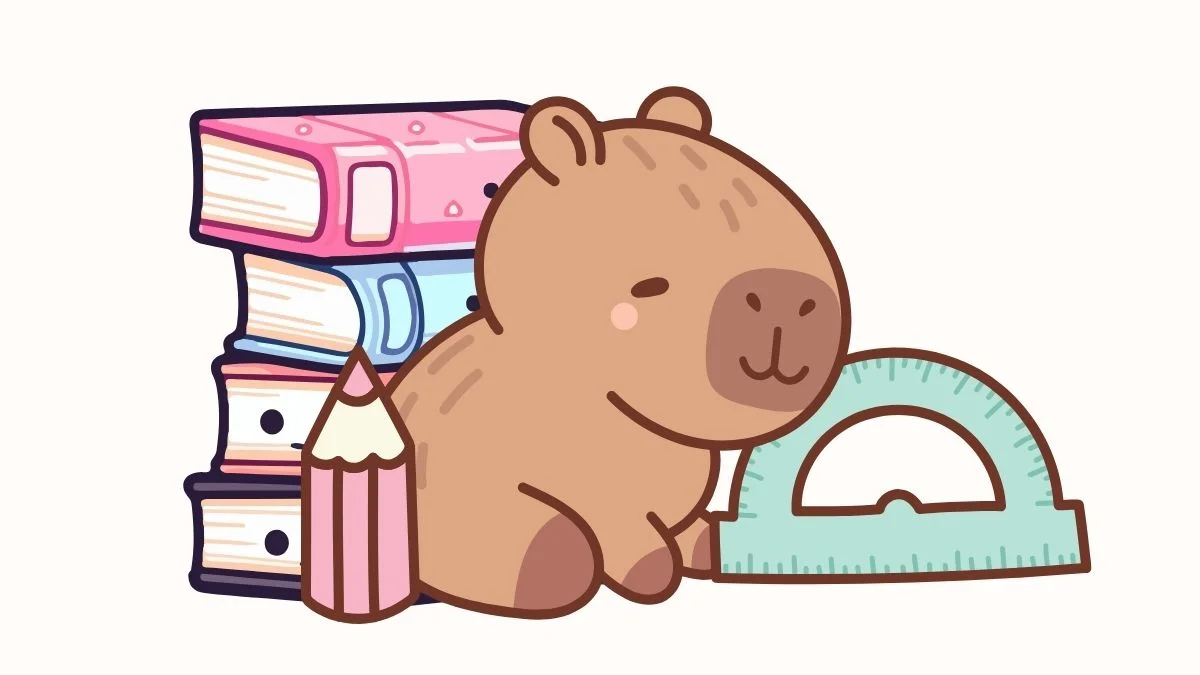 Hình vẽ cute về học tập