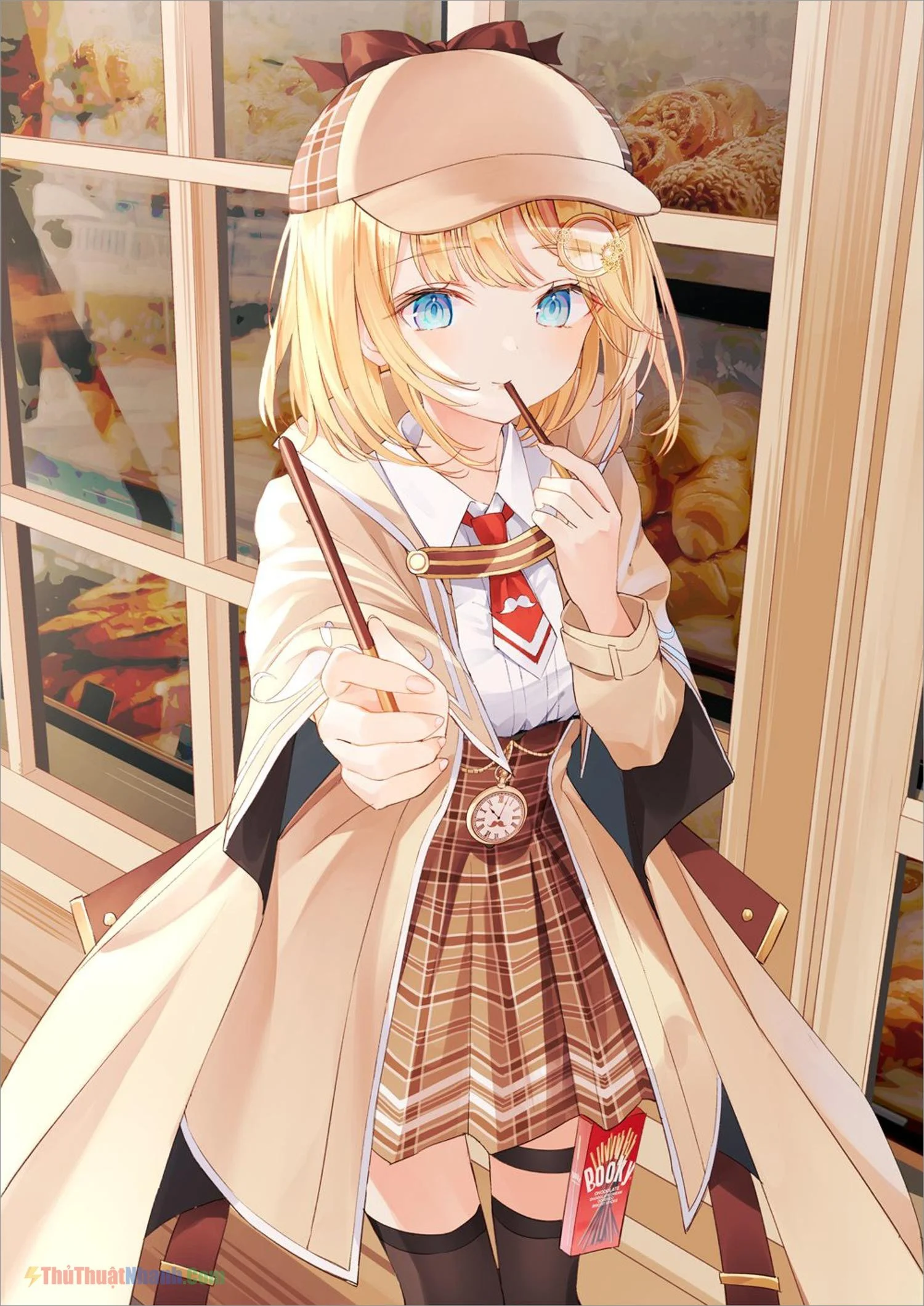 Tải ảnh anime nữ thám tử tinh nghịch và đáng yêu.