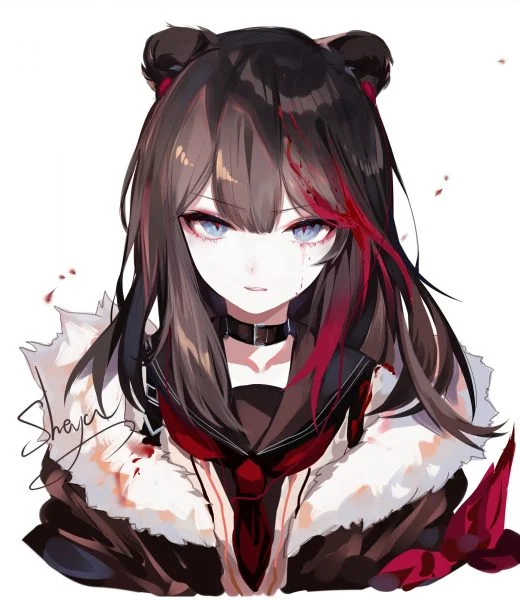 Hình ảnh anime nữ lạnh lùng vô cảm