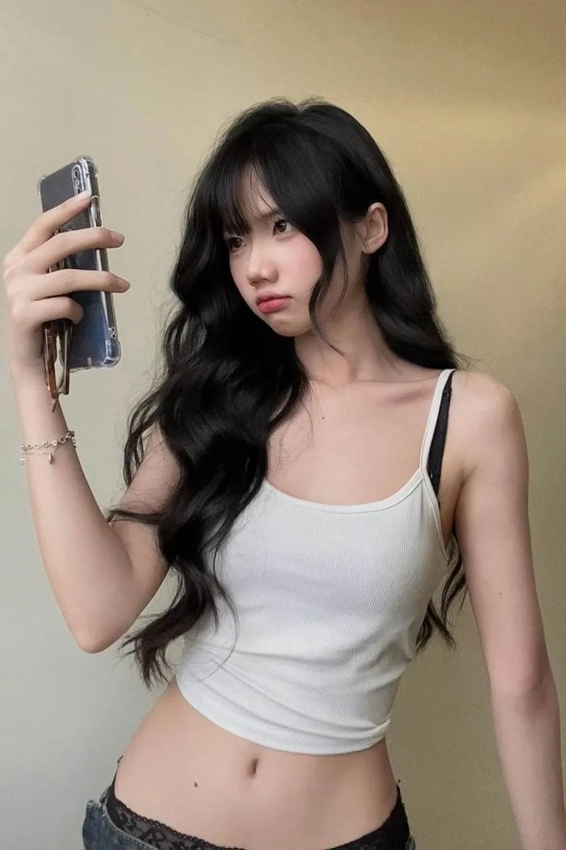 Gái Xinh Mặc Áo Ngực, Tóc Ngắn