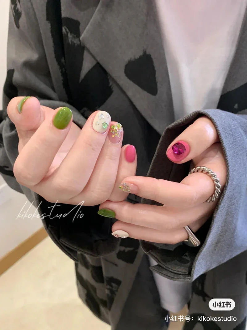 mẫu nail móng ngắn cá tính (3)