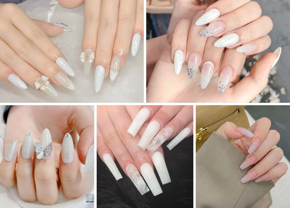 Sơn Móng Tay Màu Trắng - Top Mẫu Nail Màu Trắng Đẹp! - Nhà Văn Hoá Phụ Nữ thành phố Hồ Chí Minh