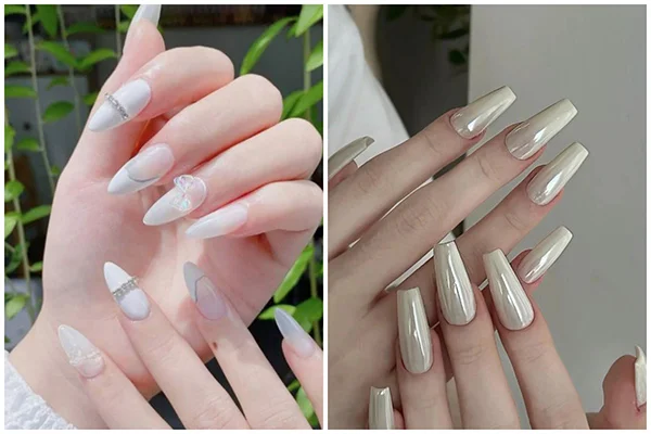 20+ Mẫu Nail Màu Trắng Sữa Đơn Giản, Thanh Lịch (2)