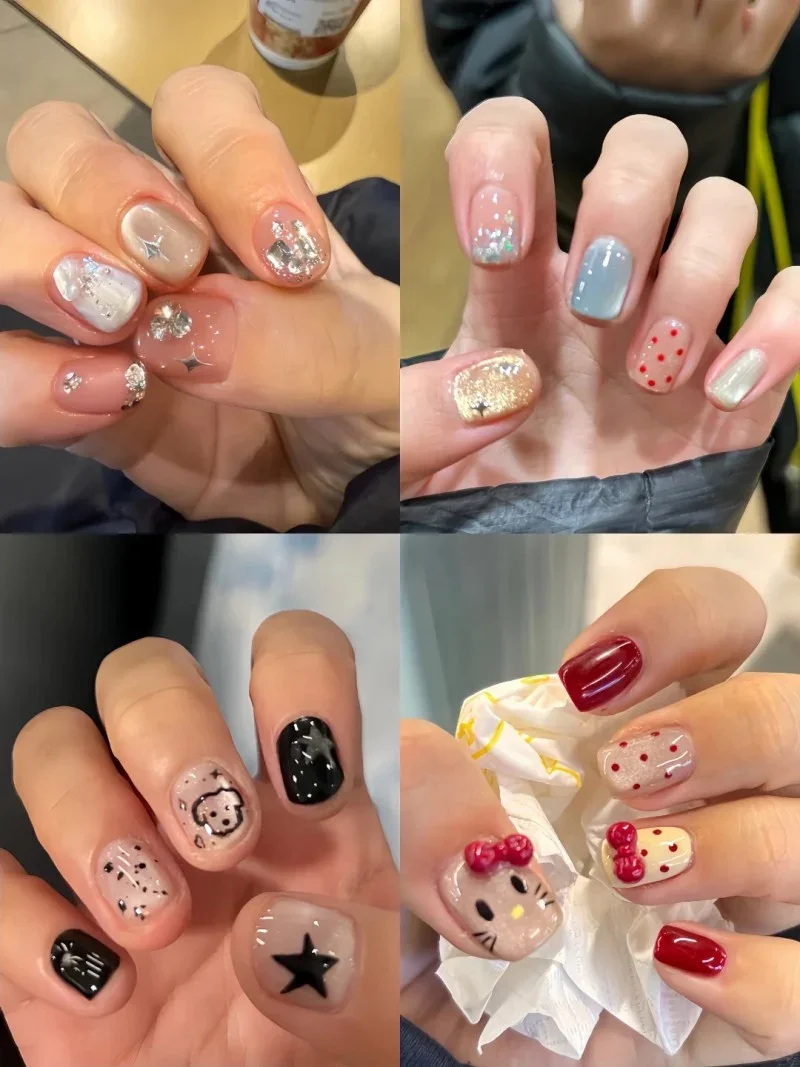 những mẫu nail đẹp cho móng ngắn (10)