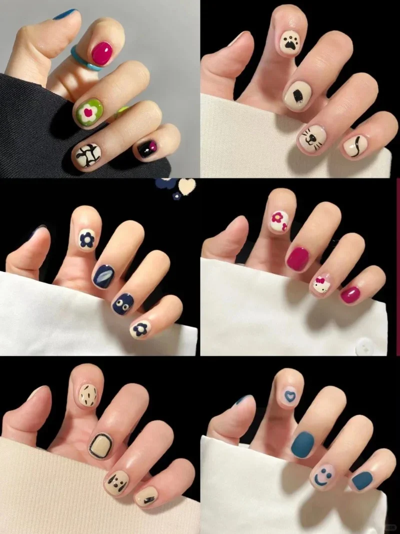 những mẫu nail đẹp cho móng ngắn (2)