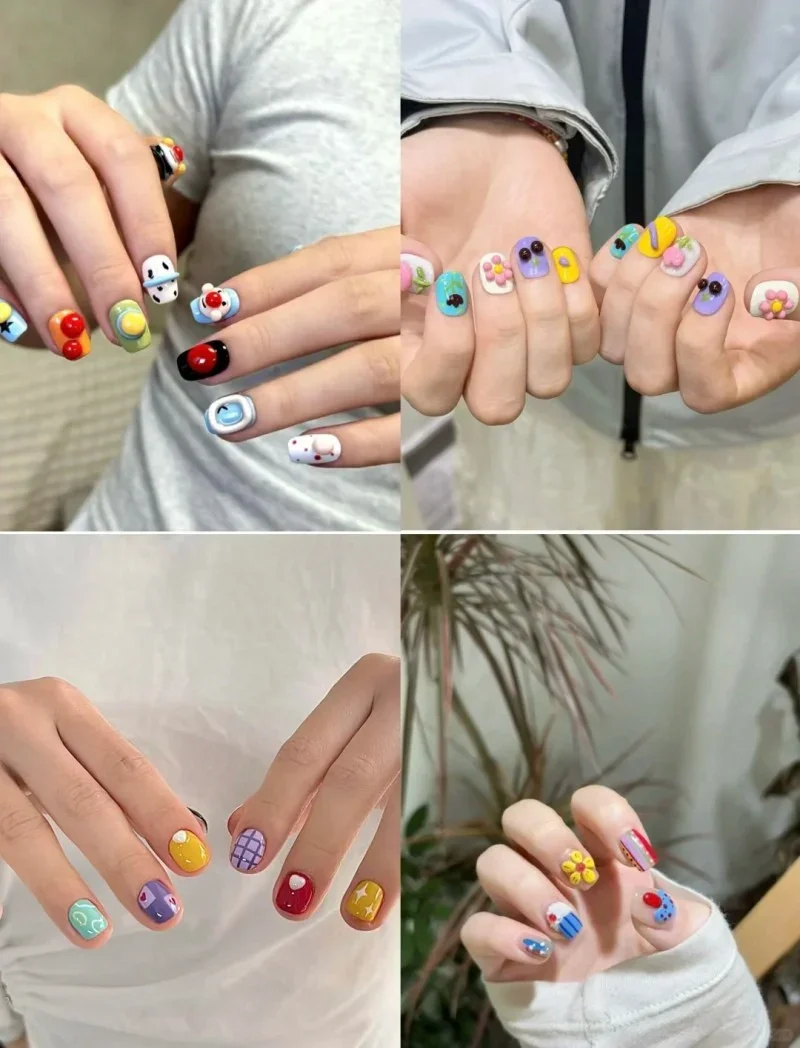 những mẫu nail đẹp cho móng ngắn (9)