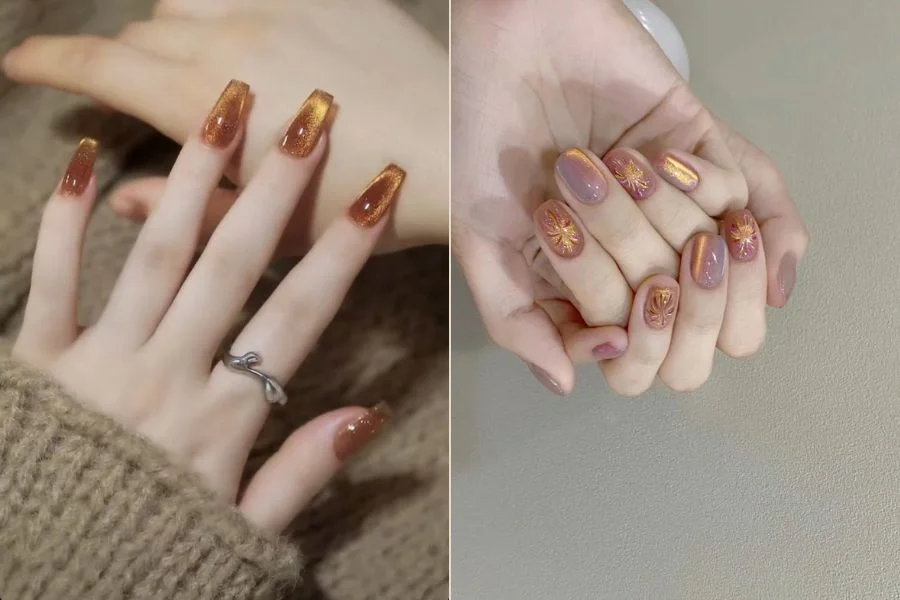Tổng Hợp 19 Mẫu Nail Tết Mắt Mèo Hot Trend 2026 (2)