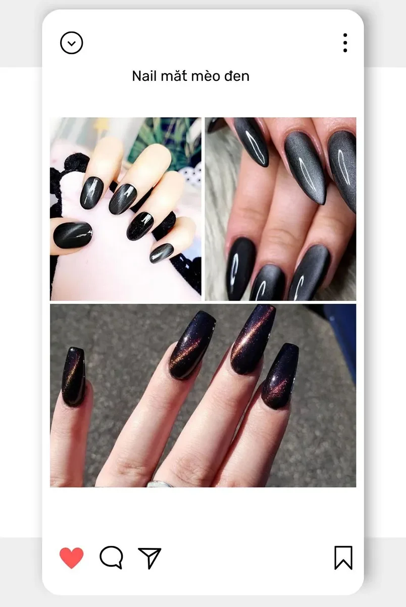 99+ mẫu nail mắt mèo đẹp, sang chảnh cho nàng - 6