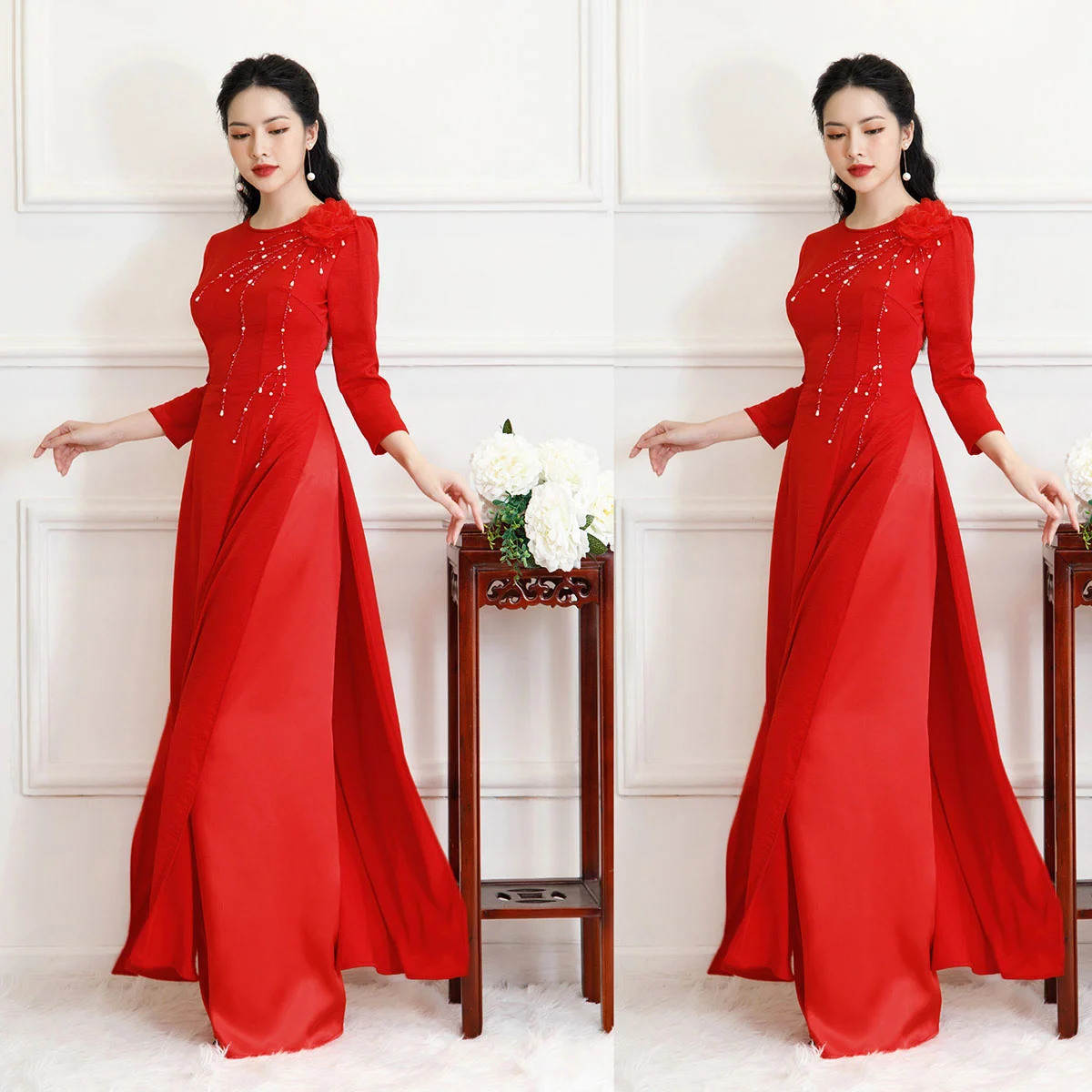 TOP 100 mẫu áo dài đẹp sang trọng được yêu thích nhất 2024 (2)