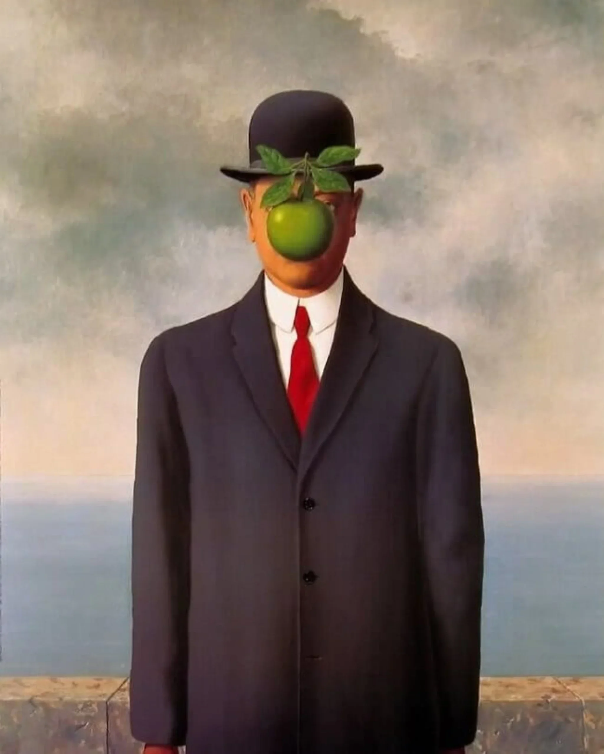 Giải nghĩa một trong những bức tranh siêu thực nổi tiếng nhất "The Son of Man" của René Magritte | Viết bởi blueJune