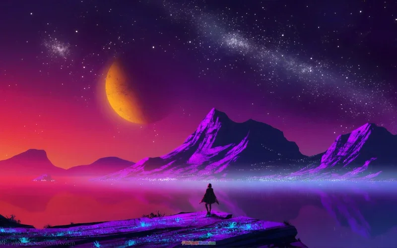 hình nền lofi máy tính cực chill