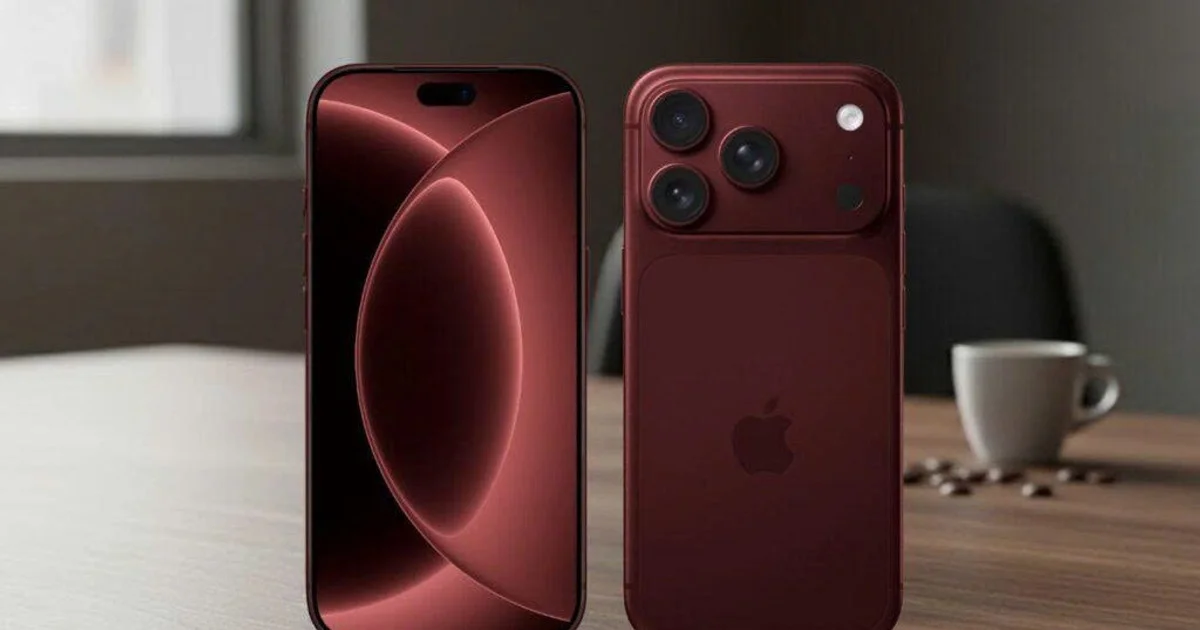iPhone 18 Pro Max trên bàn làm việc