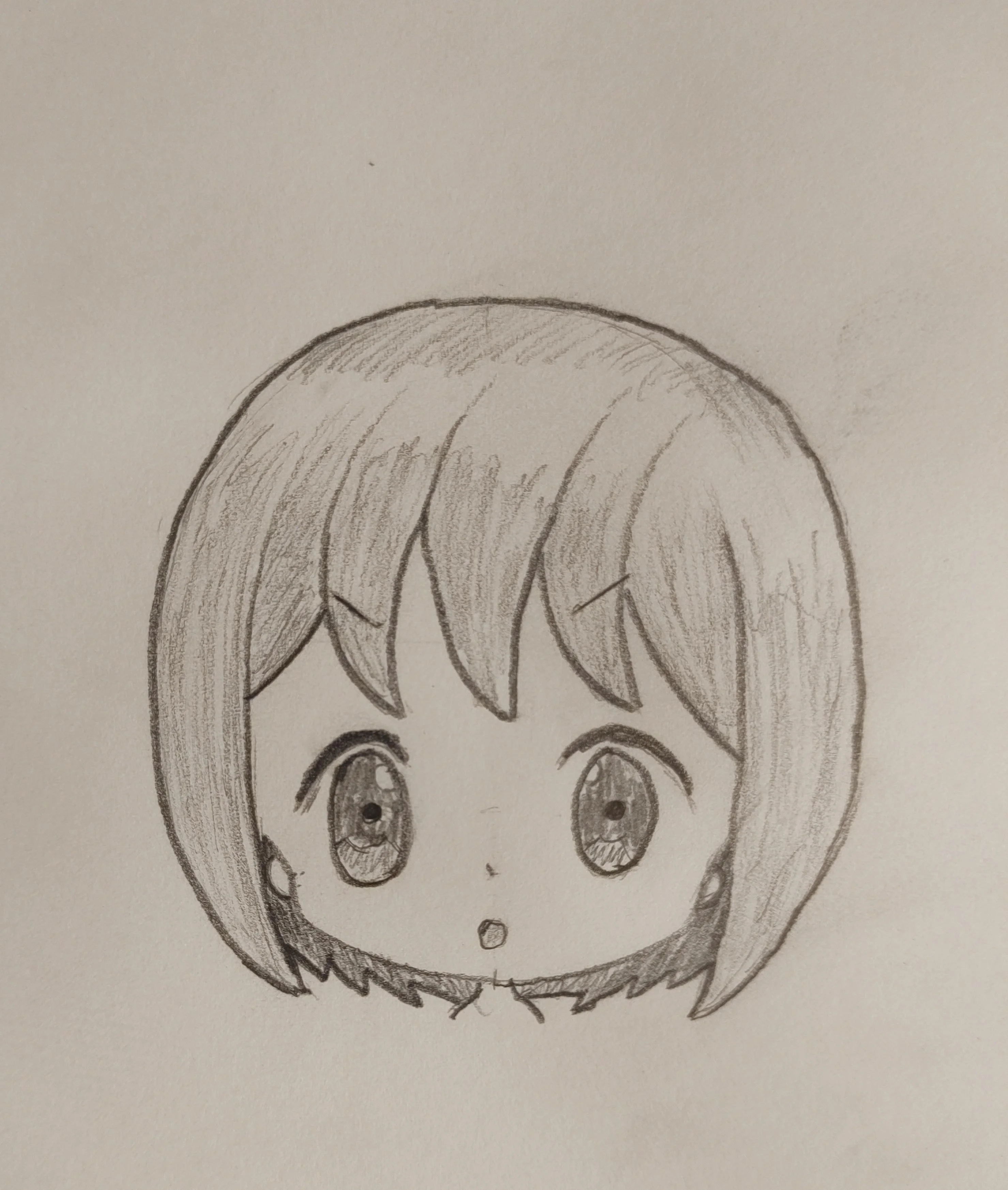 Ý tưởng vẽ khuôn mặt nhân vật anime chibi đơn giản bằng bút chì
