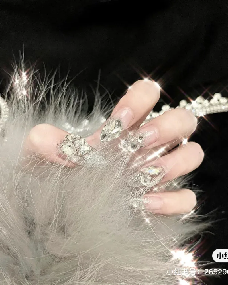 mau nail dinh da