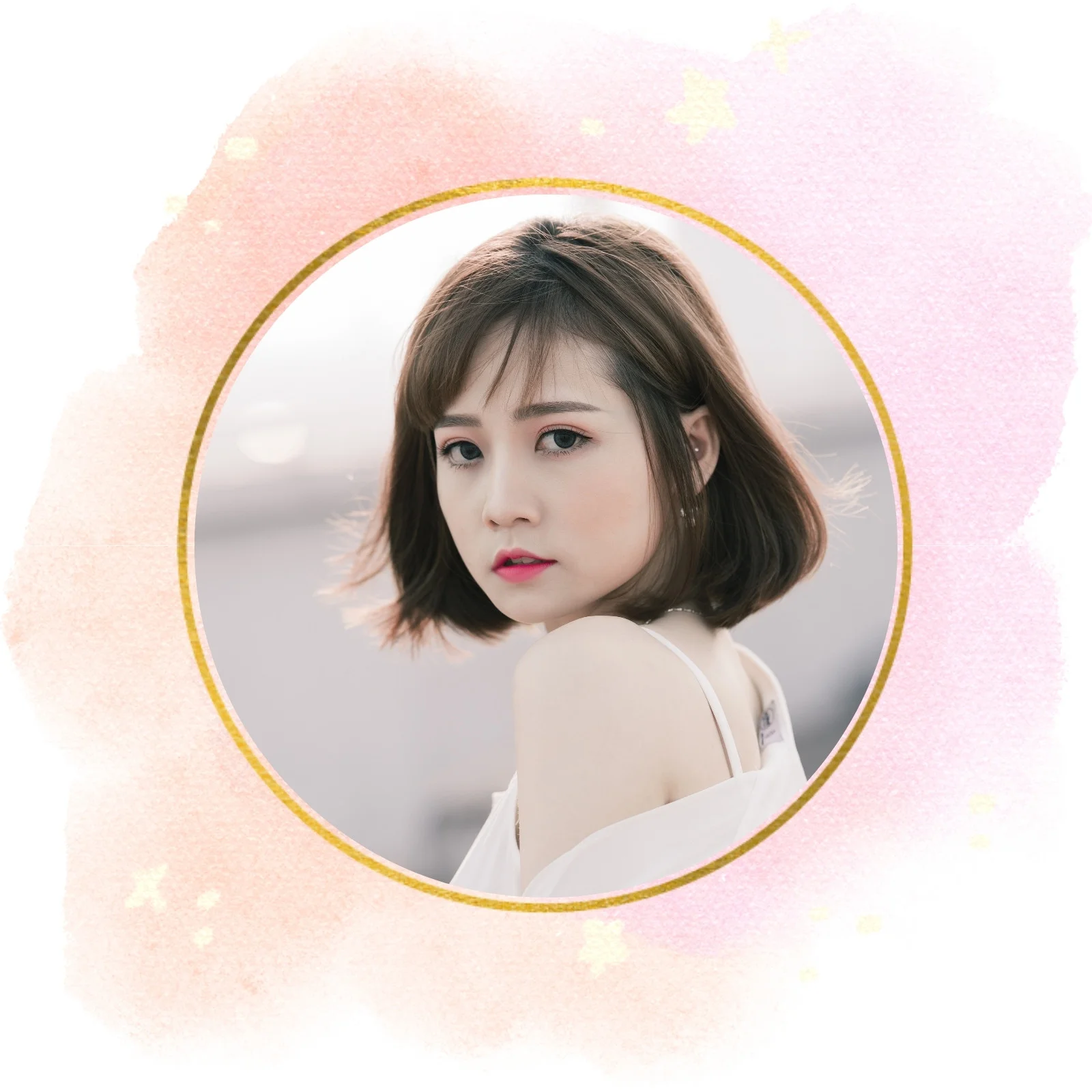 Ảnh đại diện Instagram màu nước hồng