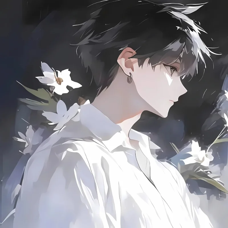 hình đại diện facebook phong cách anime chàng trai lãng mạn