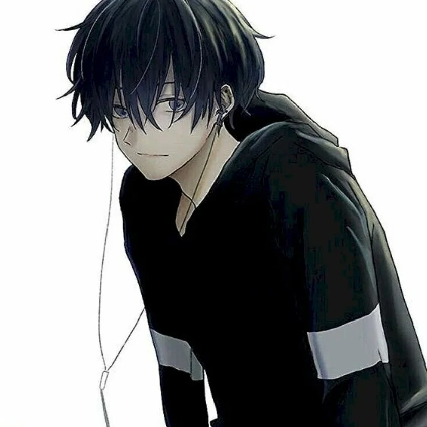 Ảnh avatar FB nam anime đeo tai nghe